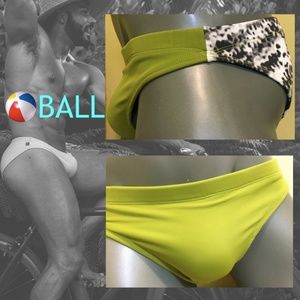 Ball HANDMADE Swimsuit, New, Olive/Gray